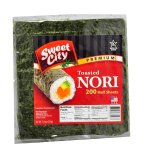 Sweet City Premium Nori Half Cut - 200 Half Cut Sheets