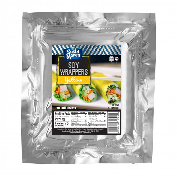 Sushi Maven Yellow Soy Wraps - Click Image to Close