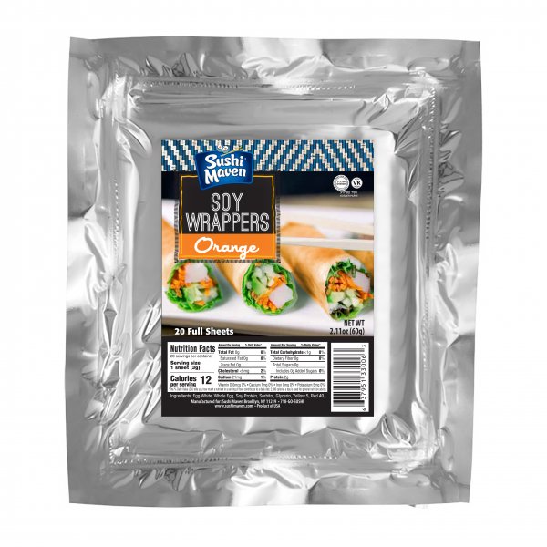 Sushi Maven Orange Soy Wraps - Click Image to Close