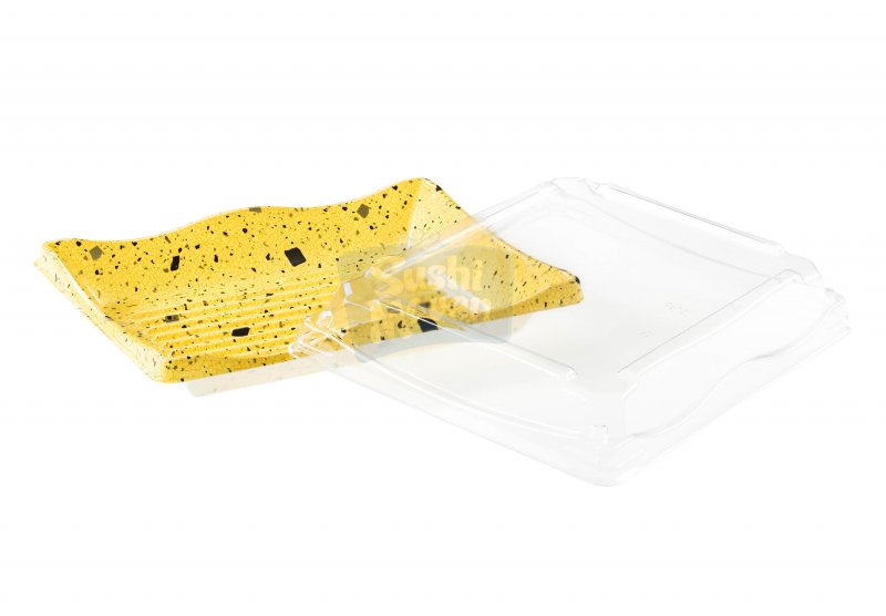 Yellow Sushi Container sets # JA 10 - 300 sets - Click Image to Close