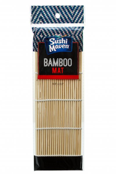 Bamboo Sushi Mat 9.5" Square (12 pack) - Click Image to Close
