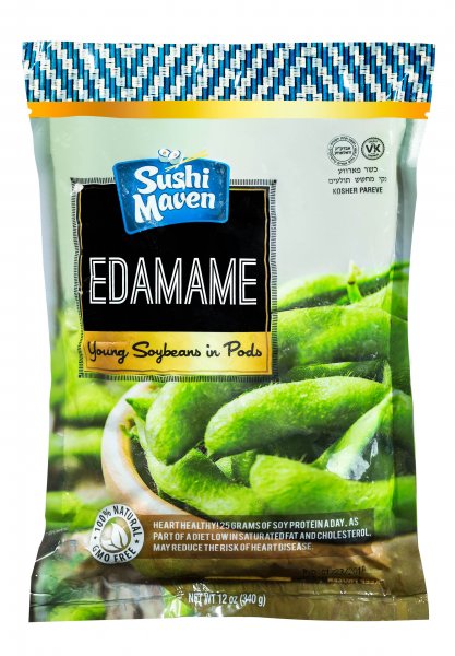 Sushi Maven Natural Edamame 12x12oz - Click Image to Close