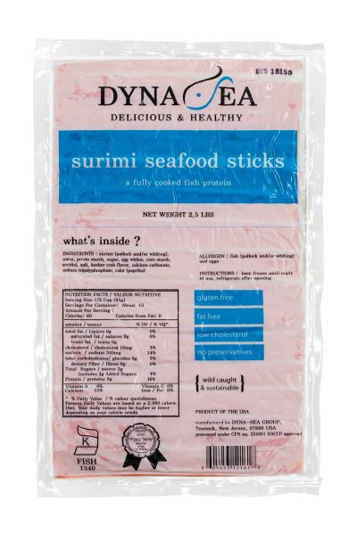 Dyna Sea Imitation Crab Sticks (12161S) - Click Image to Close