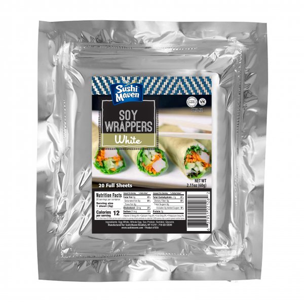 Sushi Maven White Soy Wraps - Click Image to Close