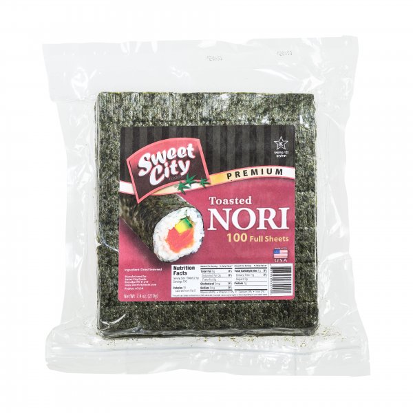 Sweet City Premium Nori Full 100 Full Sheets - Click Image to Close